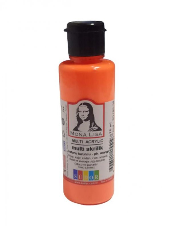 MONA LISA AKRILIK BOYA 70 ml FOS.TURUNC (SD160-09) ürün görseli 1