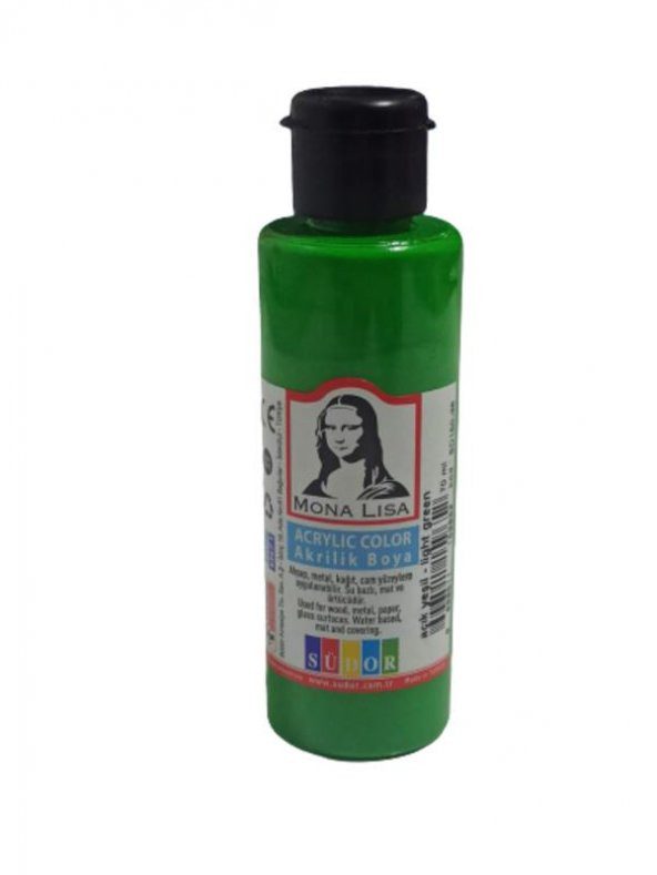 MONA LISA AKRILIK BOYA 70 ml ACIK YESIL (SD150-36) ürün görseli 1