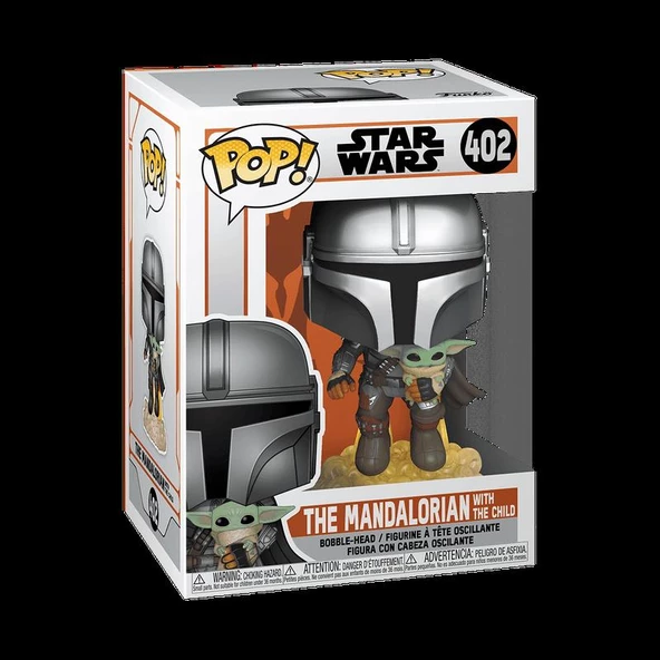 Funko Pop Star Wars The Mandalorian Flying With Jet Pack 402 ürün görseli 1