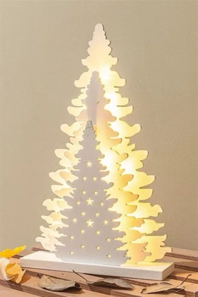MAGICLEDCORNER Üçlü Çam Dekor GE3154 ürün görseli 1