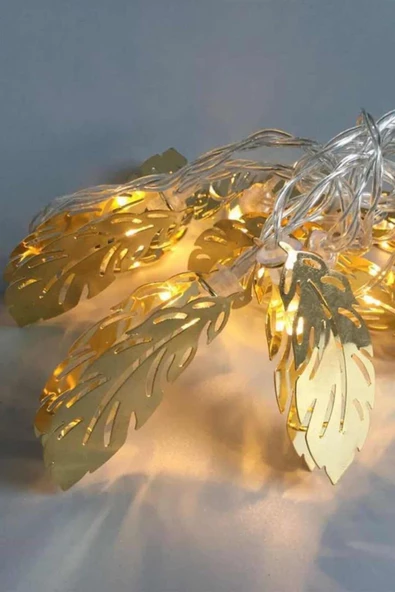 MAGICLEDCORNER Gold Yaprak Metal Işık Zinciri ürün görseli 1