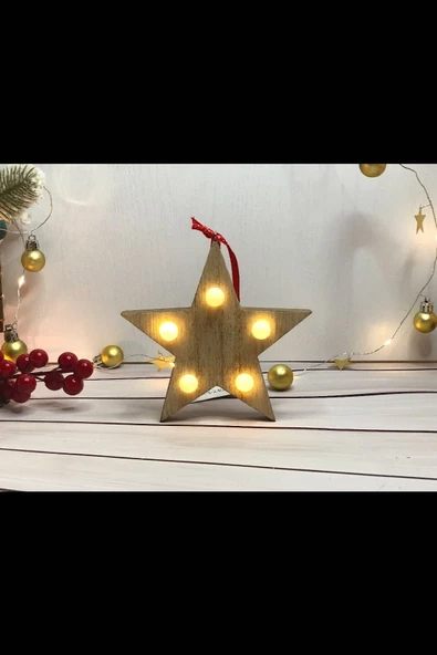 MAGICLEDCORNER Yıldız Led Işıklı Yılbaşı Ağaç Süsü ürün görseli 1