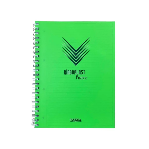 Özgün 220x297 mm Neon Ringo Brite Plastik Kapak Defter 160 Yaprak Çizgili Krt-103653-103424 ürün görseli 1