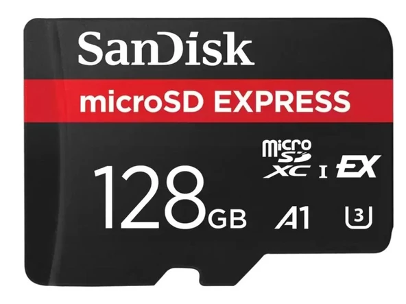 SanDisk microSD Express 128GB SDSQXFN-128G-GN4NN 880/480MB/s microSDXC UHS-I Hafıza Kartı ürün görseli 1