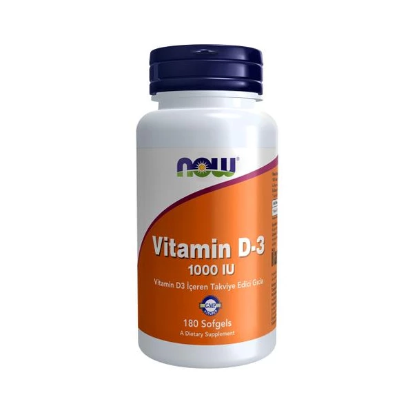 Now Vitamin D3 1.000 IU 180 Kapsül ürün görseli 1