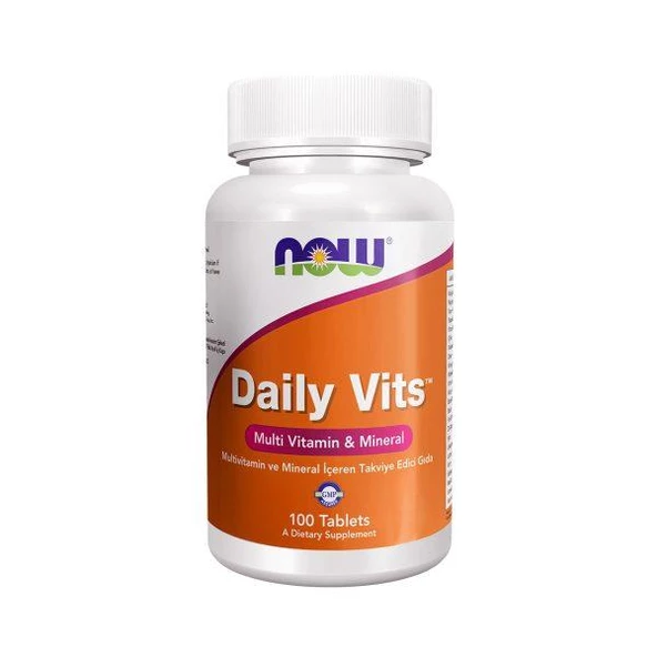 Now Daily Vits Multivitamin ve Mineral İçeren Takviye Edici Gıda 100 Tablet ürün görseli 1