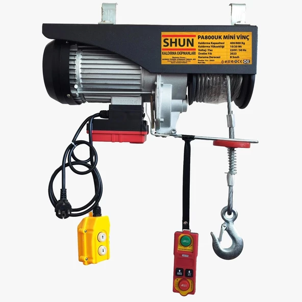 Shun Elektrikli Ceraskal Uzaktan Kumandalı Vinç 400-800 - 7486050 ürün görseli 1