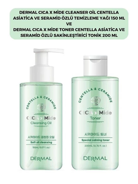 Dermal Cıca X Mide Centella Asiatica Özlü Temizleme Yağı ve Tonik ürün görseli 1
