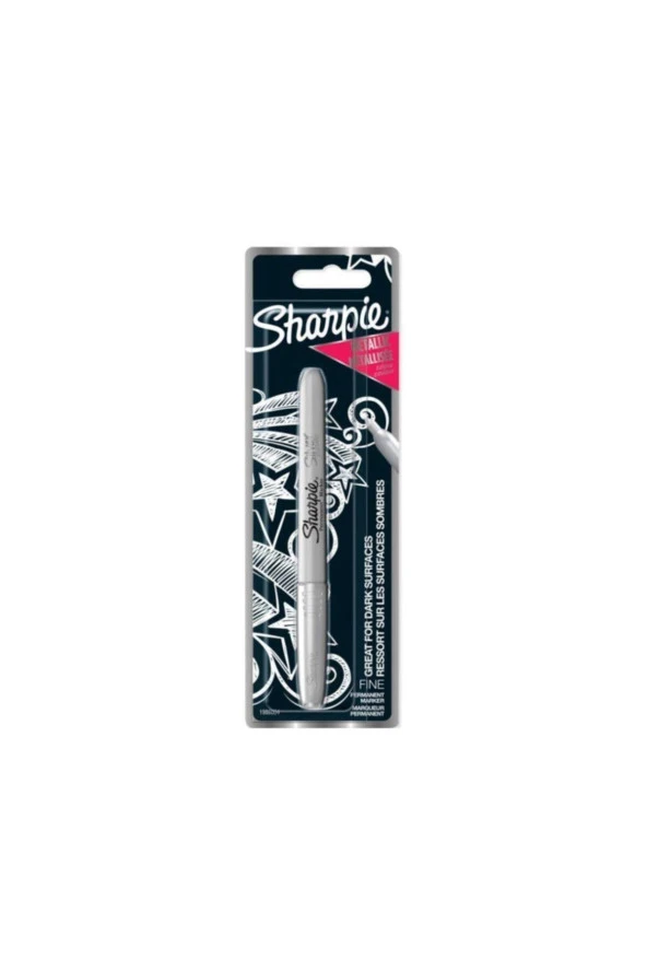 Sharpie Markör Permanent Metalik Gümüş Tekli Bls (12 Li Paket) ürün görseli 1