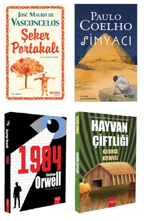 Can Şeker Portakalı-Simyacı + Safkan 1984-Hayvan Çiftliği 4 Kitap ürün görseli 1