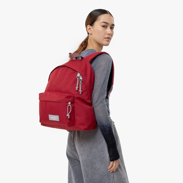 Eastpak Sırt Çantası Padded Pak'r Bordo Kontrast Stripe Red 5O9 ürün görseli 1
