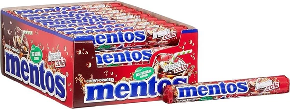 Mentos Fresh Cola Aromalı Çiğnenen Draje Şekerleme 20 Adet x 37,5 g ürün görseli 1