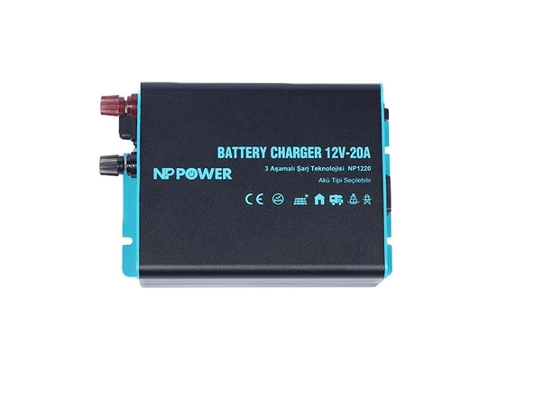 NP1220 NP Power 12V 20A Akü Şarj Cihazı ürün görseli 1