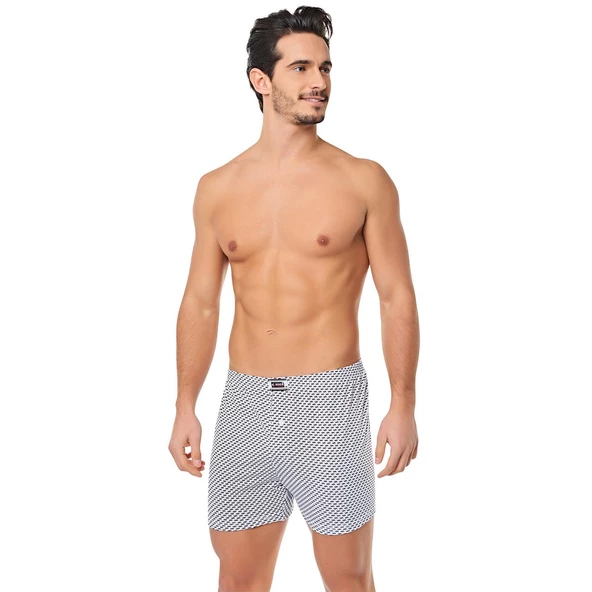 3 lü Paket Seher Yıldızı Erkek Desenli Boxer 0007 ürün görseli 1