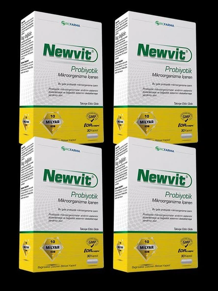 Newvit Probiyotik 30 Kapsül x 4 Kutu - Resim 2