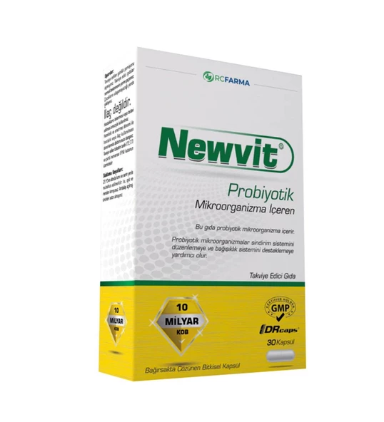 Newvit Probiyotik 30 Kapsül x 4 Kutu ürün görseli 1