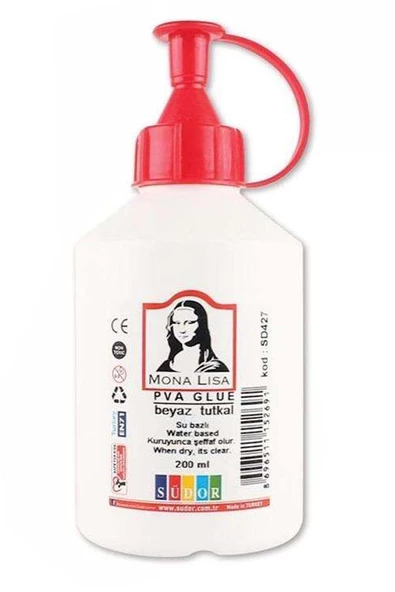 Beyaz Tutkal 250 gr 1 Adet Beyaz Mobilya Tutkalı 200 ml Ahşap Tutkalı Su Bazlı Çok Amaçlı Beyaz Tutkal ürün görseli 1