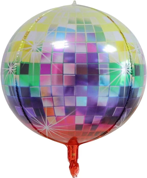 Renkli Büyük Boy Disco Topu Folyo Balon 32 inç ürün görseli 1