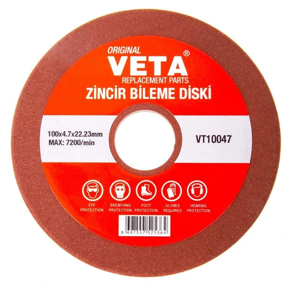 Veta VT10047 Motorlu Testere Zincir Bileme Diski 100 x22x 4.7 mm ürün görseli 1