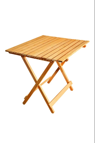 Ahşap Katlanır Masa Piknik Masası Balkon Masası ürün görseli 1