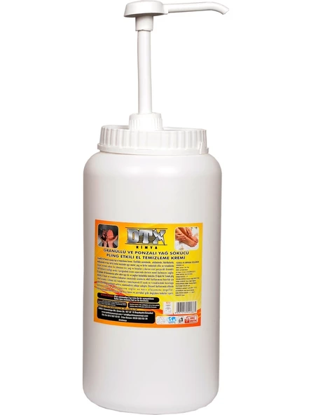 Dtx Kimya  ( BOŞ )  Granürlü El Temizleme Krem Pompalı Kutusu 3 Kg ürün görseli 1