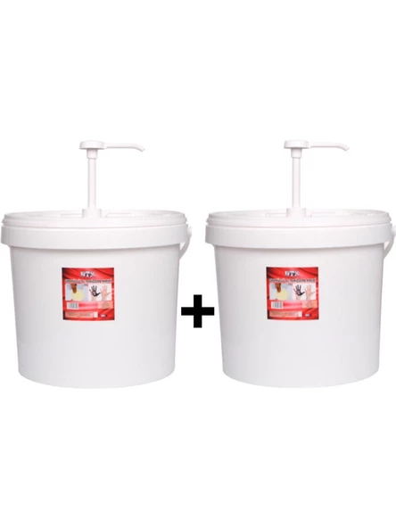 2 Adet Pompalı Sanayi Tipi Granüllü El Temizleme Sabunu (Kremi) 15 kg ürün görseli 1