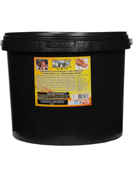 Dtx Kimya Yumuşak Sanayi Tipi Granürlü El Temizleme Sabunu (Kremi) 8kg ürün görseli 1