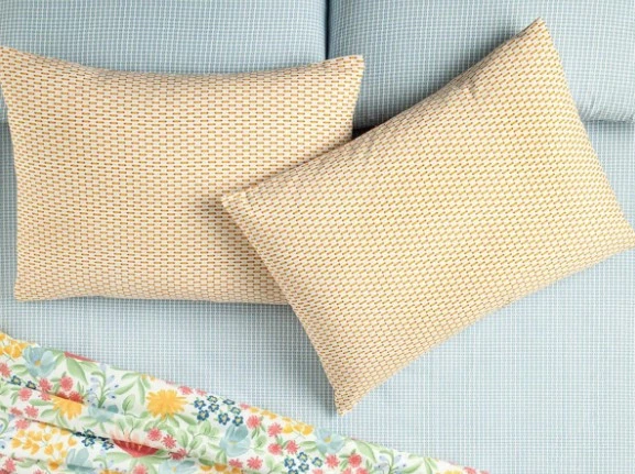 English Home Diamond Stripe Kolay Ütülenir 2'li Yastık Kılıfı Sarı ürün görseli 1