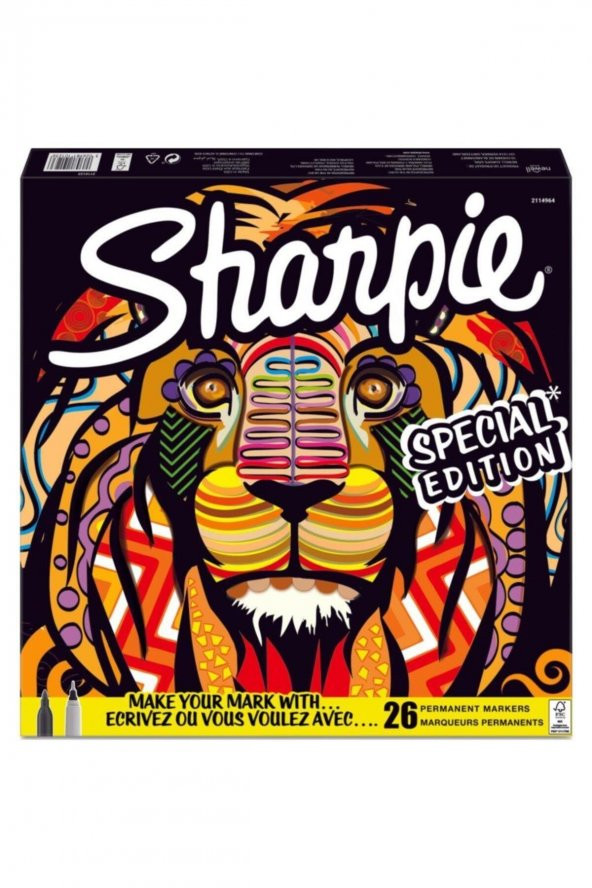 Sharpie Fine Permanent Markör 26 Lı Aslan ürün görseli 1