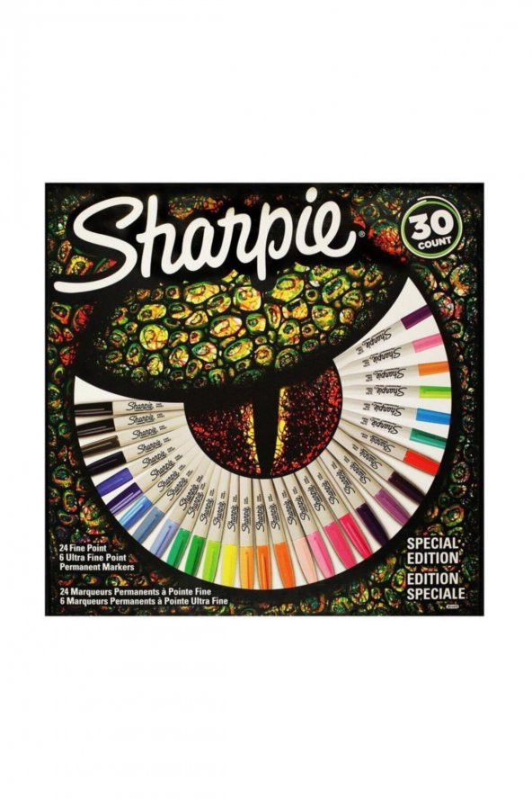 Sharpie Markör Permanent Fine Kertenkele 30 LU 2061335 ürün görseli 1
