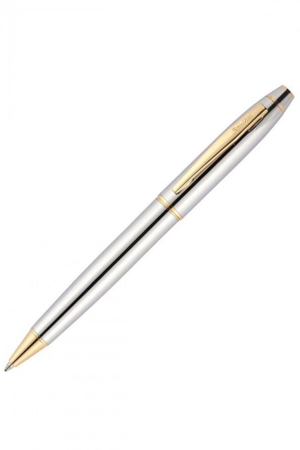 Scrikss Tükenmez Kalem Kutulu Gold Krom 35 ürün görseli 1