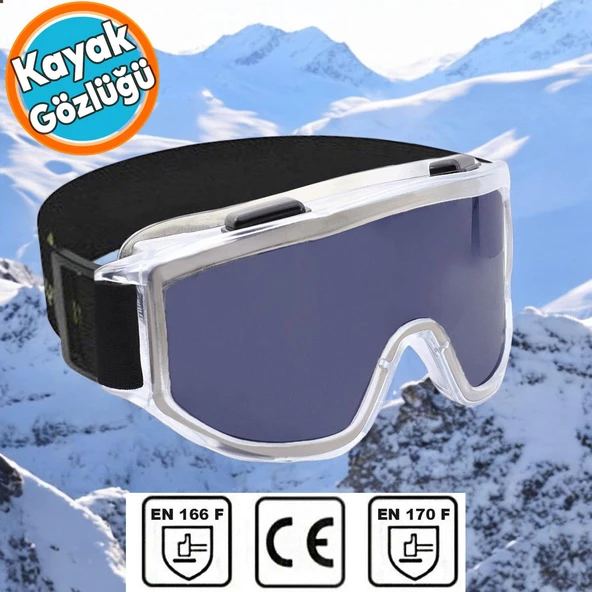 Kayak Gözlüğü Güneş Kar Gözlük Füme Snowboard Glasses Ekonomik Gözlük ürün görseli 1