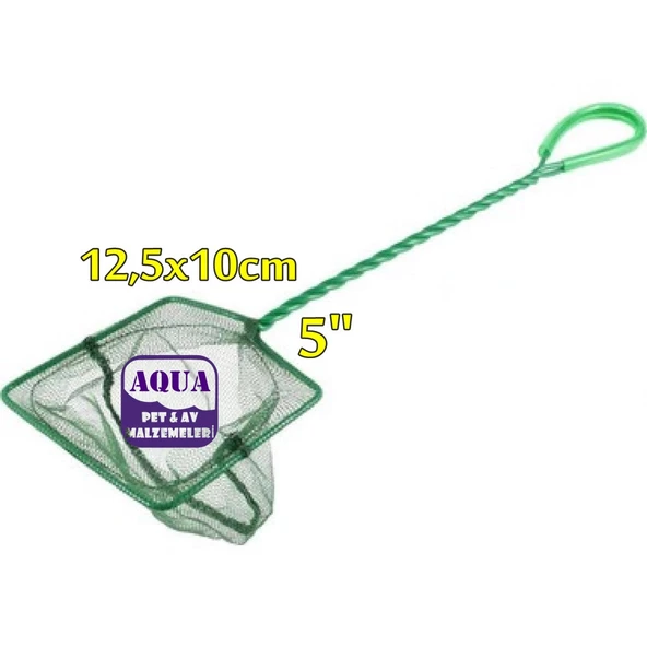 Liya 5'' Akvaryum Balık Kepçesi 12.5 cm x 10 cm Balık Tutma Filesi 1 Adet ürün görseli 1