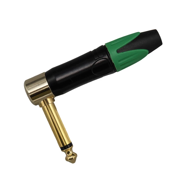 Powermaster LTP2RC 6.3Mm Mono L-Tipi Metal Gövde Gitar Altın Kaplama Jack ürün görseli 1