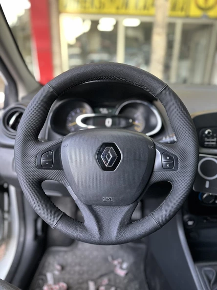 Renault Clio 4 Faz 1 2014-2017 Araca Özel Direksiyon Kılıfı (ARACINIZIN DİREKSİYONUYLA TEYİT EDİNİZ) ürün görseli 1