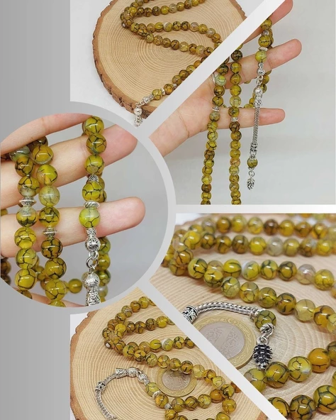 Akik Taşı 99luk Tesbih 8mm (4203) ürün görseli 1