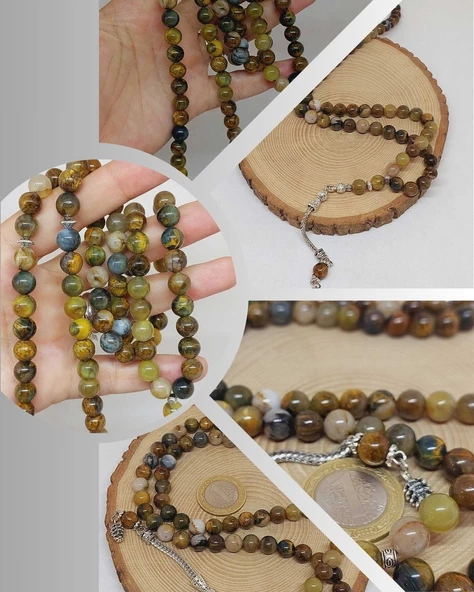 Pietersite Taşı 99luk Tesbih 8mm (23125) ürün görseli 1