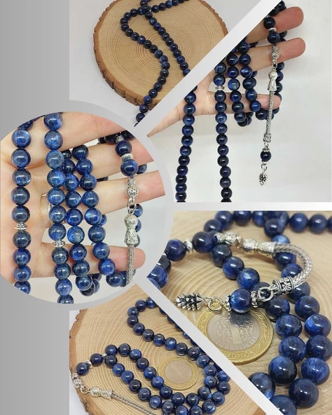 Kyanit Taşı 99luk Tesbih 8mm (21555) ürün görseli 1