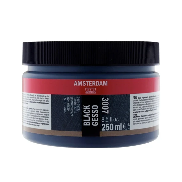 Amsterdam 250ml Gesso Black / 3007 ürün görseli 1