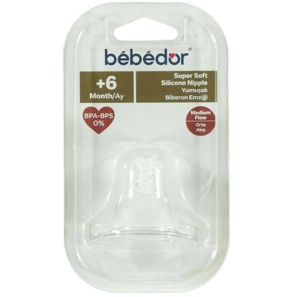 Bebedor Natural Genis Ağız Biberon Emziği +6 Ay (Kod:332) ürün görseli 1
