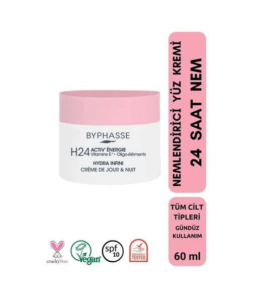 BYPHASSE Nemlendirici 24 Saat Nem Gece Gündüz Yüz Bakım Kremi 50ml ürün görseli 1