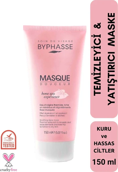 BYPHASSE Temizleyici ve Yatıştırıcı Maske Kuru ve Hassas Ciltler 150ml ürün görseli 1