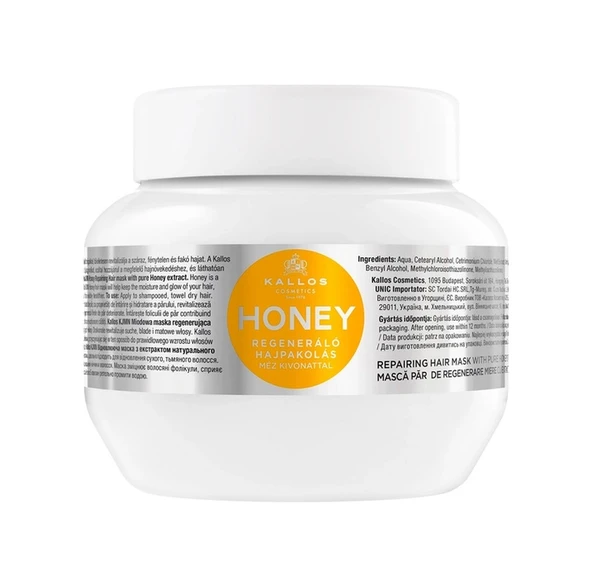 Kallos Cosmetics Honey Repairing Saf Bal Özü Içeren Onarıcı Saç Bakım Maskesi 275ml ürün görseli 1