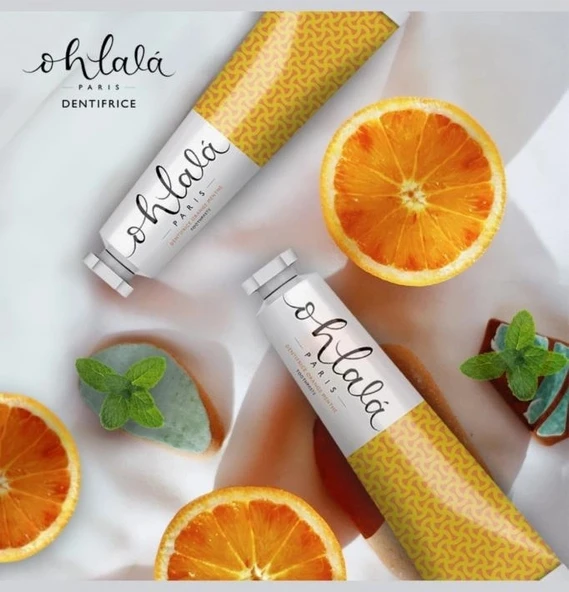 OHLALA Orange Mint (Portakal-Nane) Diş Macunu 75ml - Resim 5