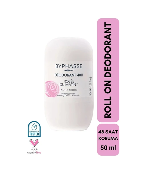 BYPHASSE 48H Roll-on Deodorant Morning Dew 50ml ürün görseli 1