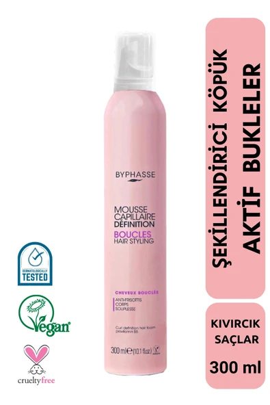 BYPHASSE Bukle Belirginleştirici Nemlendirici Köpük 300ml ürün görseli 1