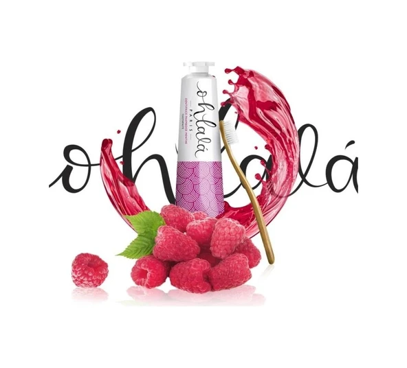 OHLALA Raspberry Mint (Ahududu-Nane) Diş Macunu 75ml - Resim 5