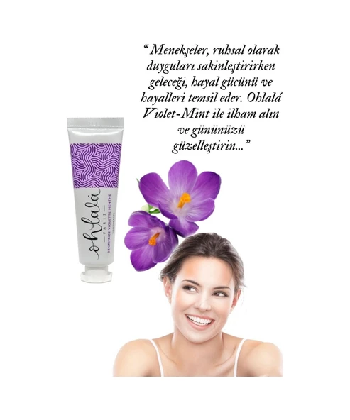 OHLALA Violet Mint (Menekşe-Nane)Diş Macunu 15ml - Resim 3