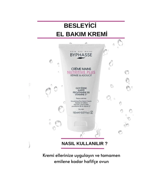 BYPHASSE Besleyici El Kremi 150ml - Resim 3