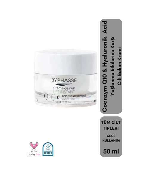 BYPHASSE Coenzym-Q10 Yaşlanma Karşıtı ve Toparlayıcı Gece Kremi 50ml ürün görseli 1